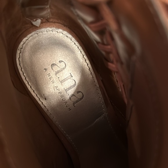 Ana peep toe suede boots size 6.5 - Picture 7 of 8